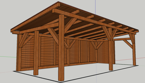 Pergola 7,2x3,38m